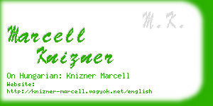 marcell knizner business card